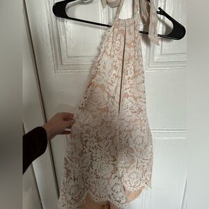 DO+BE Lace Detail Backless Romper